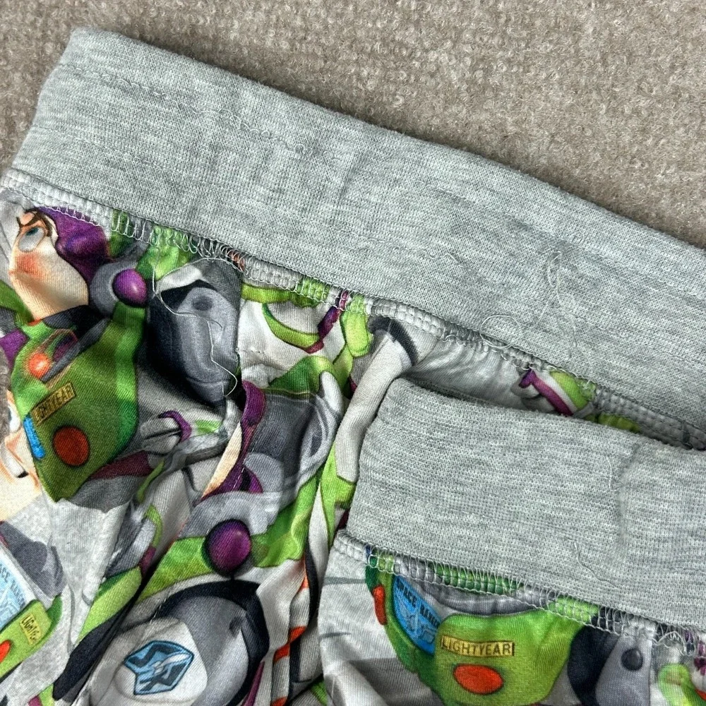 Disney Pixar Toy Story Buzz Lightyear Sleep Pants Unisex XL Gray Graphic Print